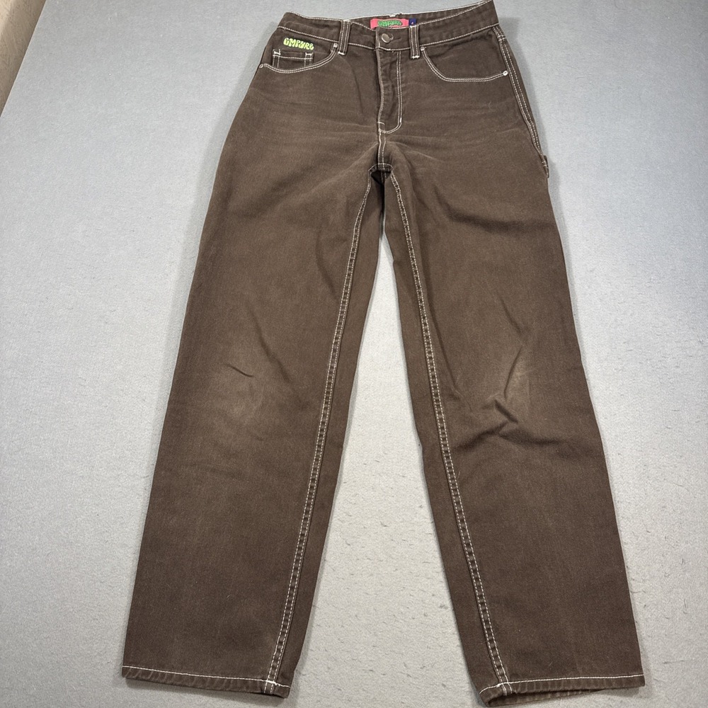 Empyre Tori Jeans  4x30  Baggy Taper Skater Streetwear Denim BROWN CARPENTER